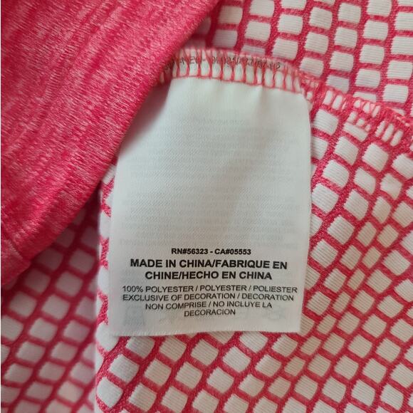 Nike Golf Dri-fit red pink 1/4 zip long sleeve pullover shirt thumbholes - small - Picture 5 of 5